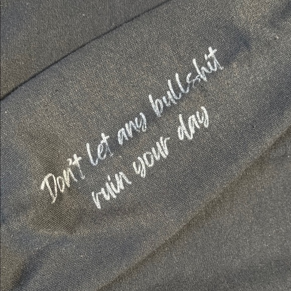 MARSHALL & MAISIE‎ Black Peace Skeleton Hand Graphic Sweatshirt Cotton Blend M - Picture 5 of 9